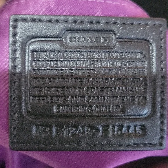 Black Leather Coach Bag. - Picture 8 of 12